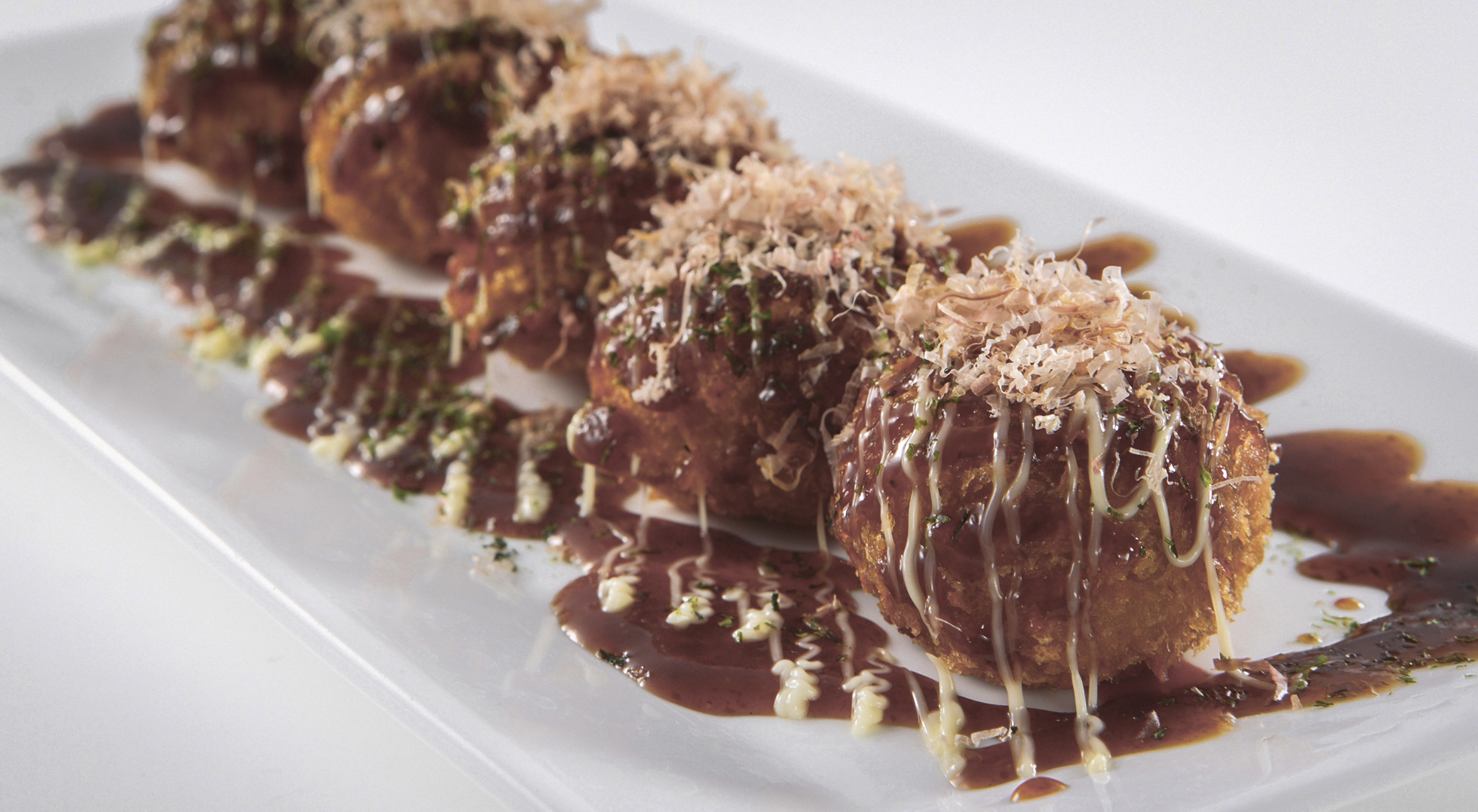 Takoyaki (fried octopus balls)